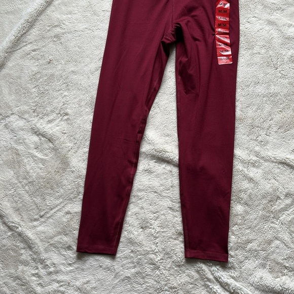 Lazypants High-Waisted Burgundy Leggings | Size M | Stretchy Activewear - Picture 3 of 7